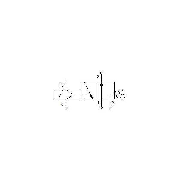 Solenoid valve Series 70 direct acting (SO) 3/2 1/2"
