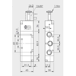 Solenoid valve Series 70 direct acting (SO) 5/2 3/8"