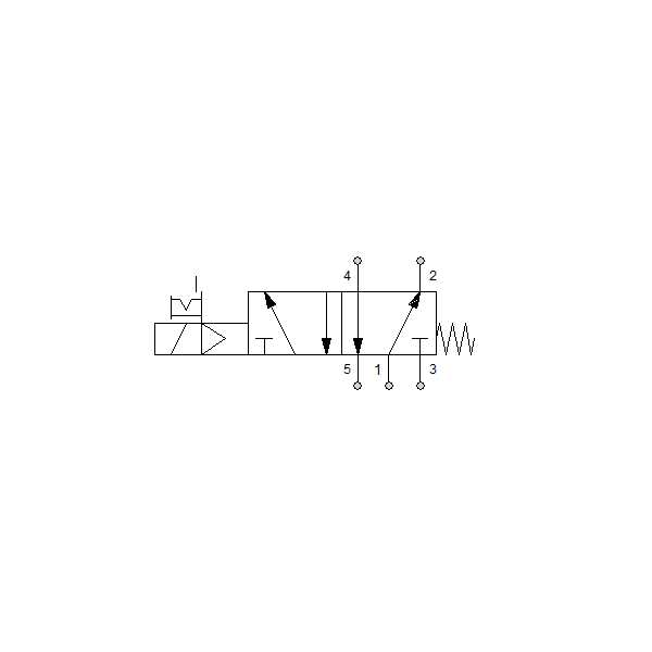 Solenoid valve Series 70 direct acting (SO) 5/2 3/8"