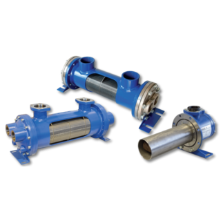 Image of a hybrid cooler from the EKM series featuring a cooling module, fan, and heat exchanger for efficient hydraulic oil cooling using combined air and/or liquid cooling.