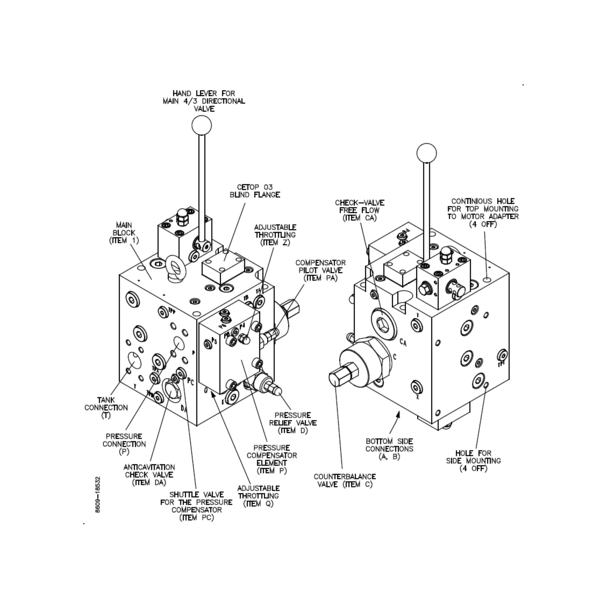 6MB winch block 650-1500 l/min