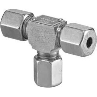 Image of a hydraulic shuttle valve that automatically selects the higher pressure from two inlets (A/B) to the outlet (C), showing the valve body, ports, and moving ball/spool.