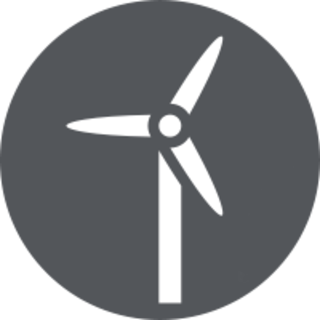 icon that illustrates offshore wind