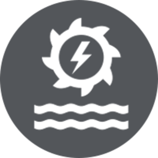 icon that illustrates hydro power