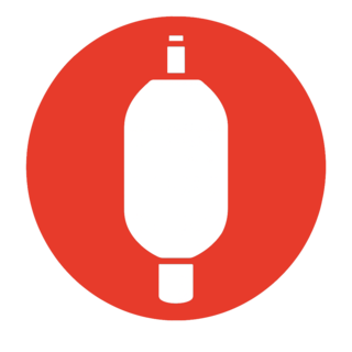 ikon av hydraulikkakkumulator