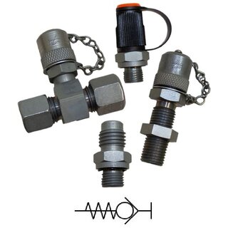 An image of a test coupling showing the product's design and functions.