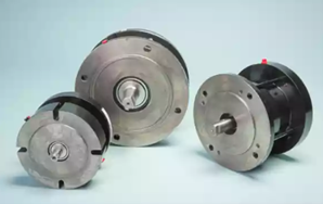 A close-up image of air motor brakes, showcasing the details of the braking system.