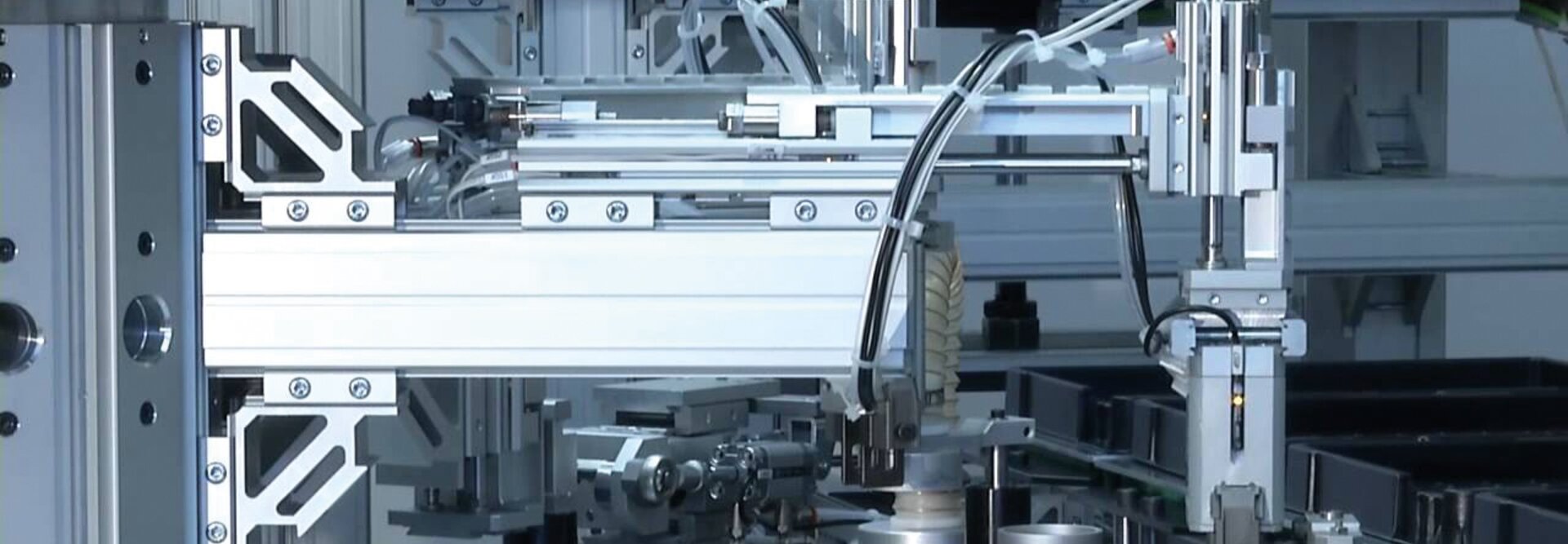 Picture of Metal Work pneumatic system, used to control and automate industrial processes using compressed air.