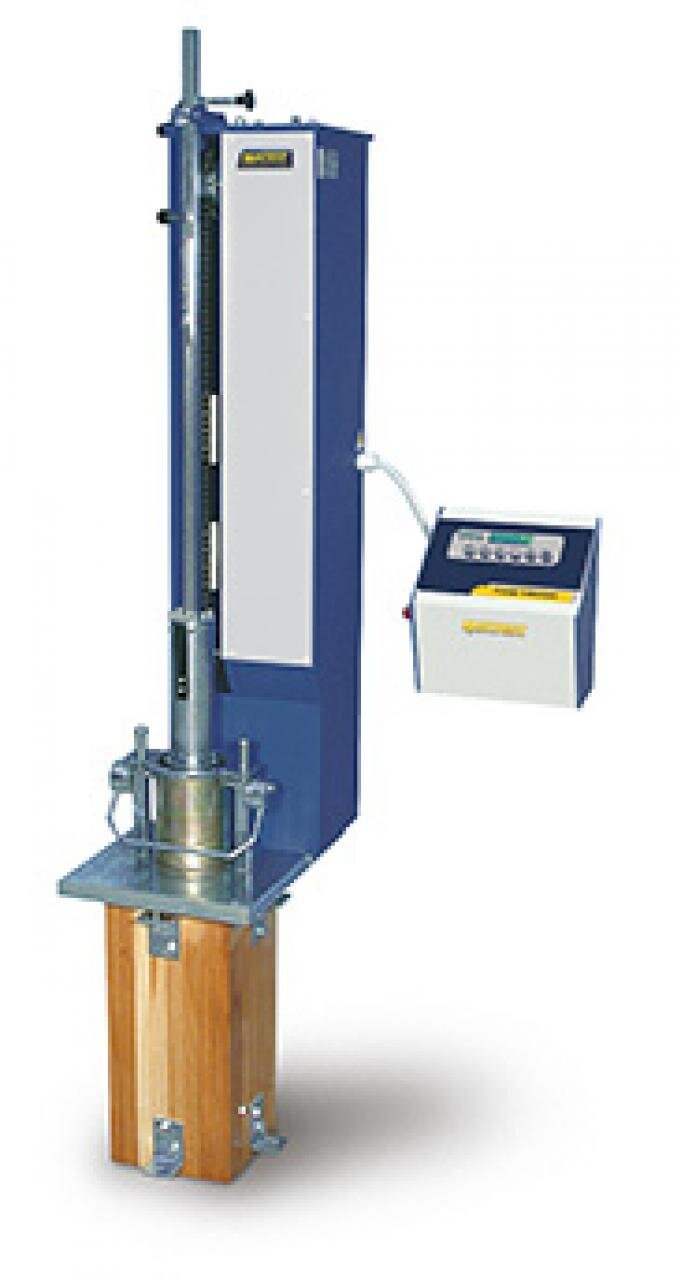 Image of a Marshall compactor used for efficient compaction of asphalt samples