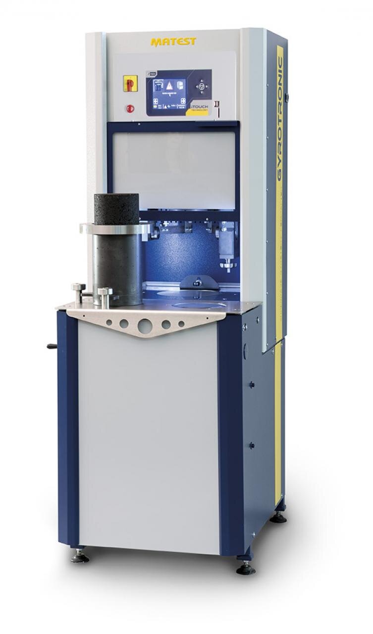 Image of Matest gyrator used for precise compaction of asphalt samples