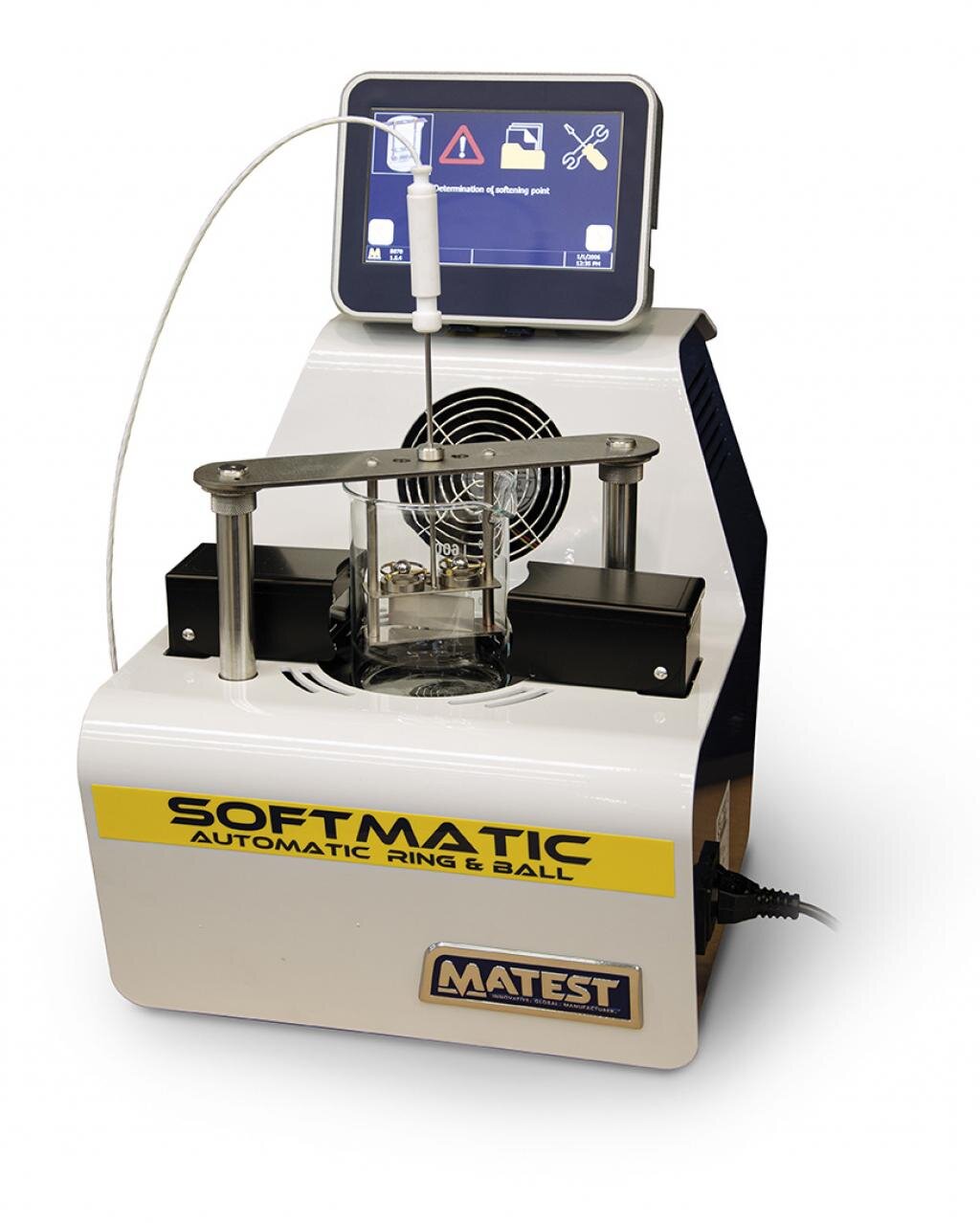 Image of Matest ring and ball used for accurate measurement of material softening point