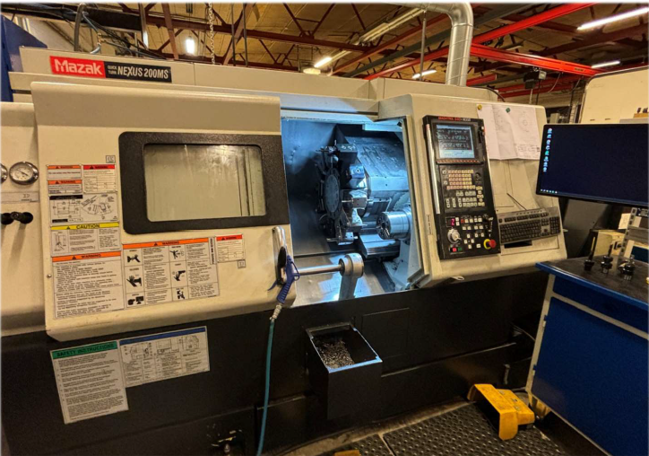 Image of the Mazak QuickTurn 200MS machine taken at the cylinder factory in Rissa